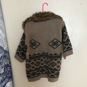 Forever 21 Sweaters - Southwest Print Cardigan with Faux Fur Forever 21 Sweaters - Southwest Print Cardigan with Faux Fur